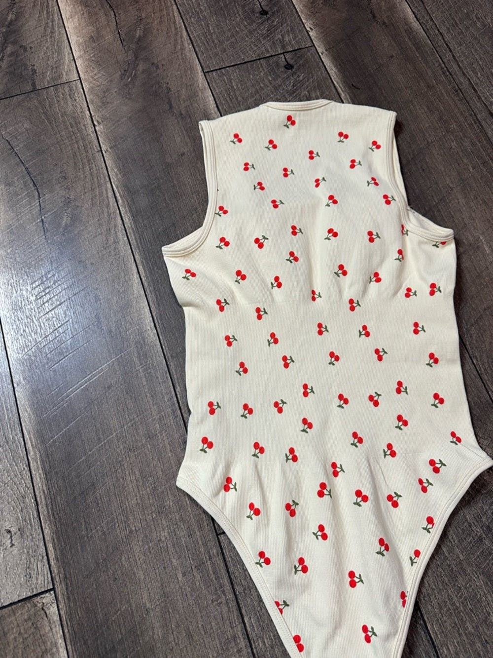 OQQ Cherry Bodysuit