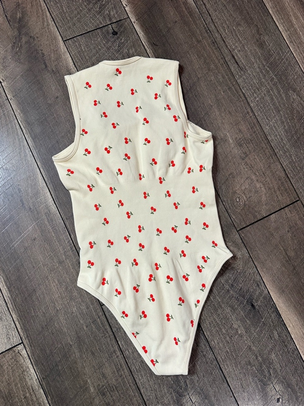 OQQ Cherry Bodysuit
