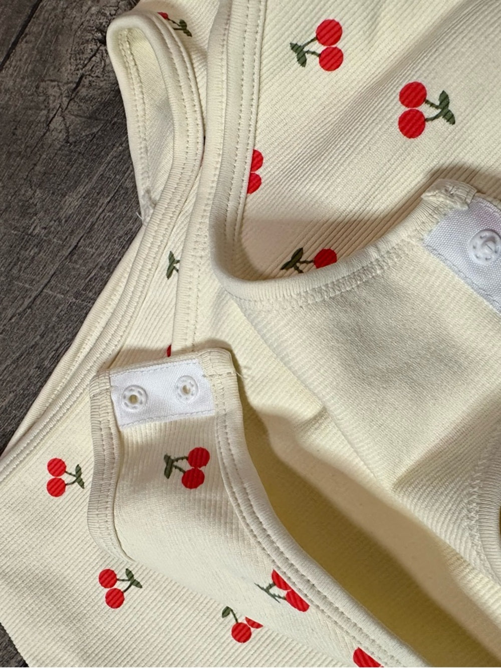 OQQ Cherry Bodysuit