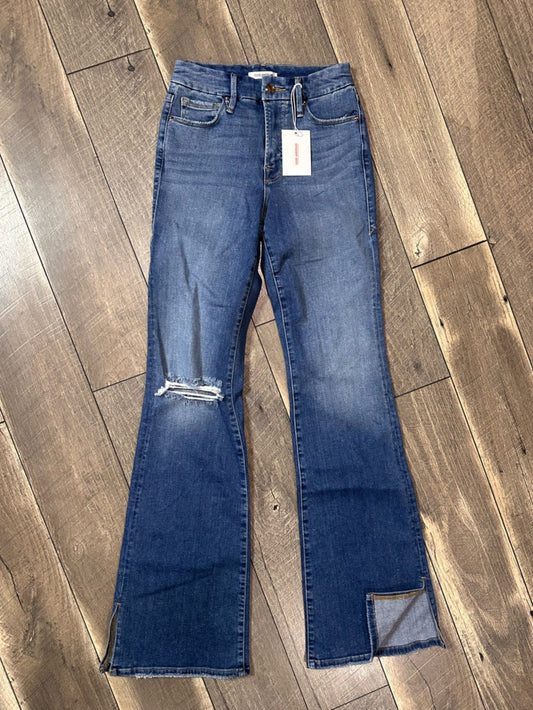 Good American Good Flare Split Hem Jeans
