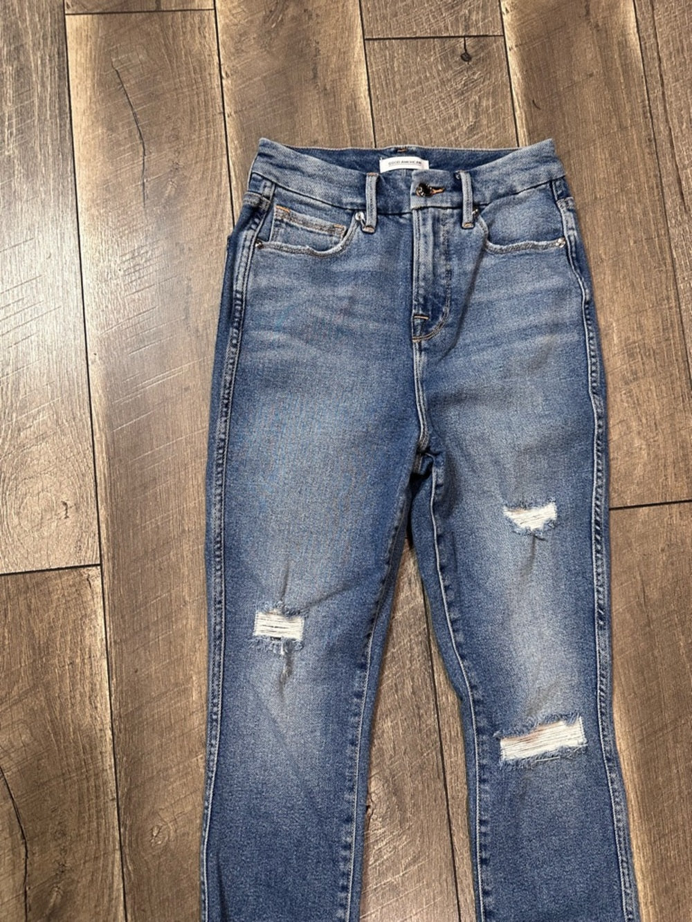 Good American Good Legs Distressed Skinny Jeans