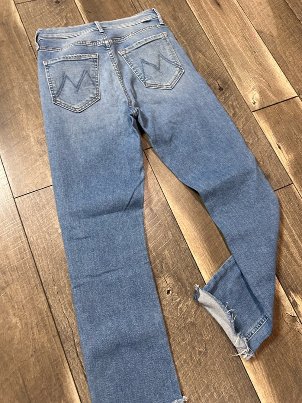 Mother The Pixie Dazzler Ankle Fray Jeans