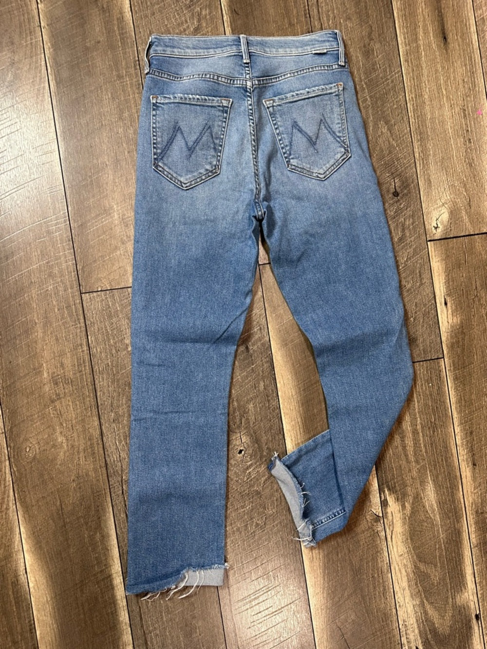 Mother The Pixie Dazzler Ankle Fray Jeans