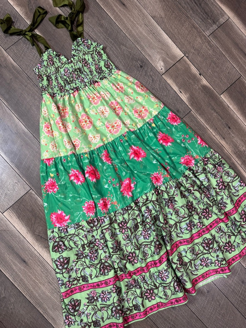 Boutique Maxi Smocked Dress