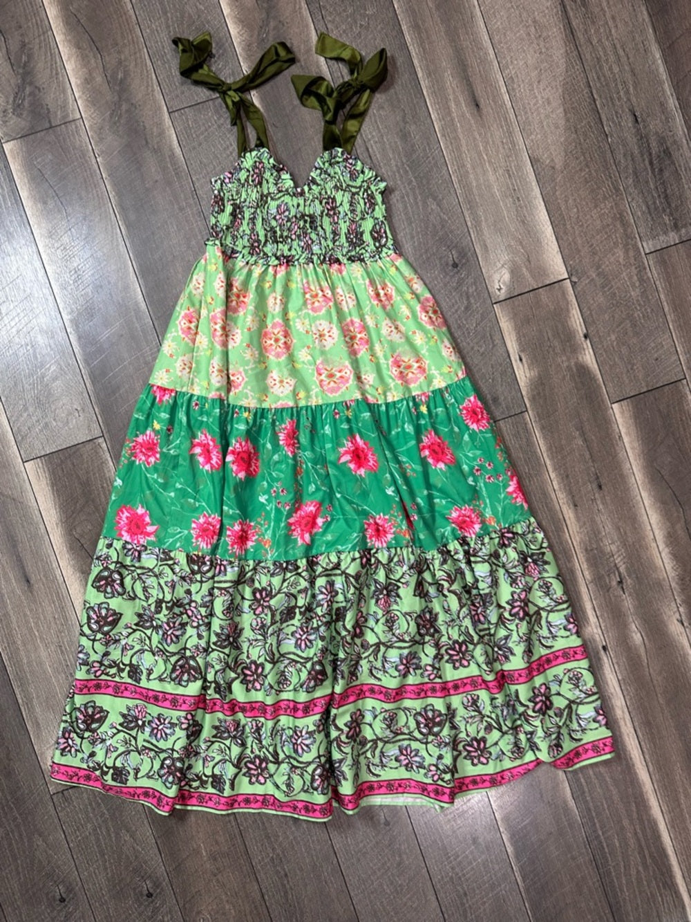 Boutique Maxi Smocked Dress