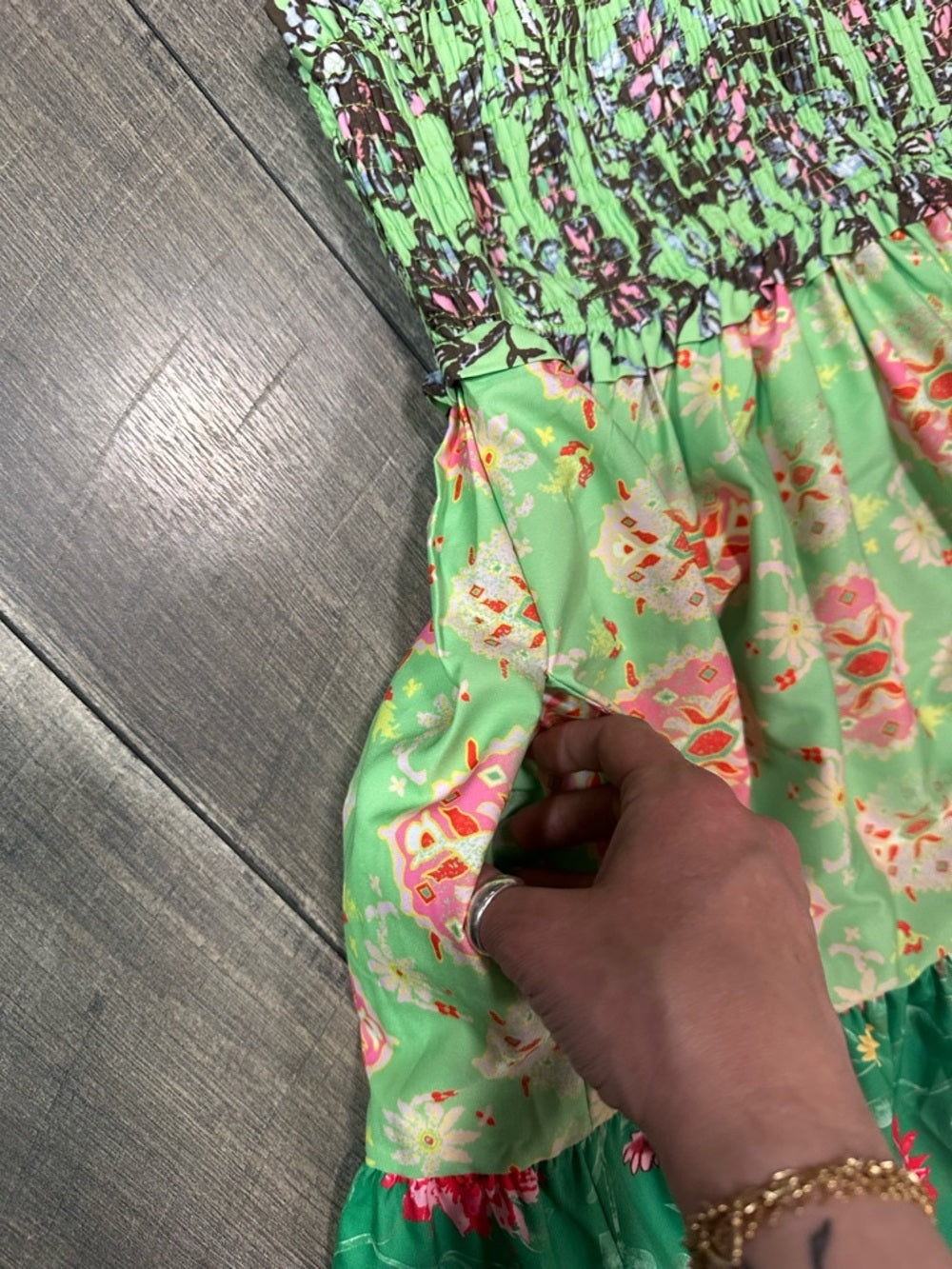 Boutique Maxi Smocked Dress