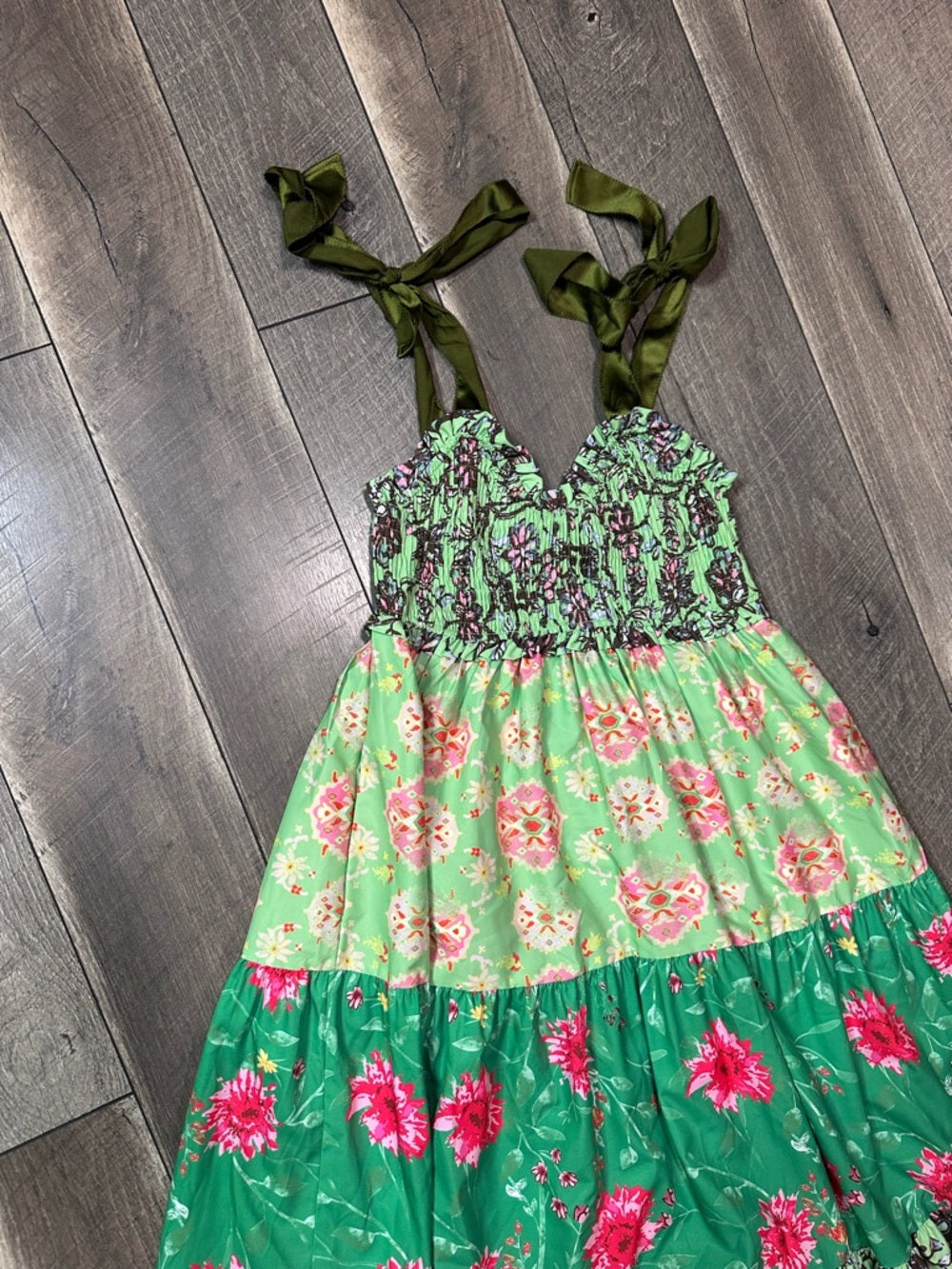 Boutique Maxi Smocked Dress