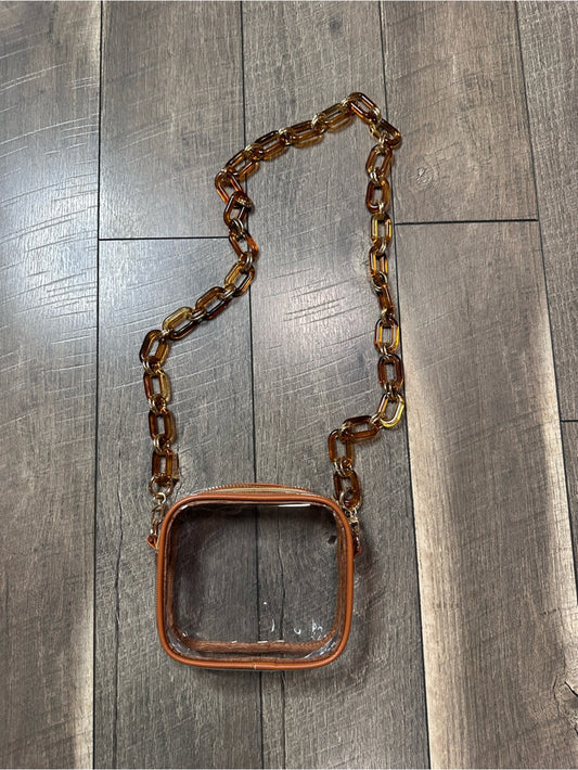 Unbranded Clear Zipper Closure Small Crossbody