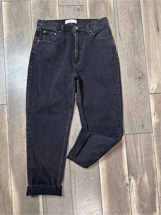 Abercrombie & Fitch Curve Love The Ankle Straight Ultra Hi Rise Jeans