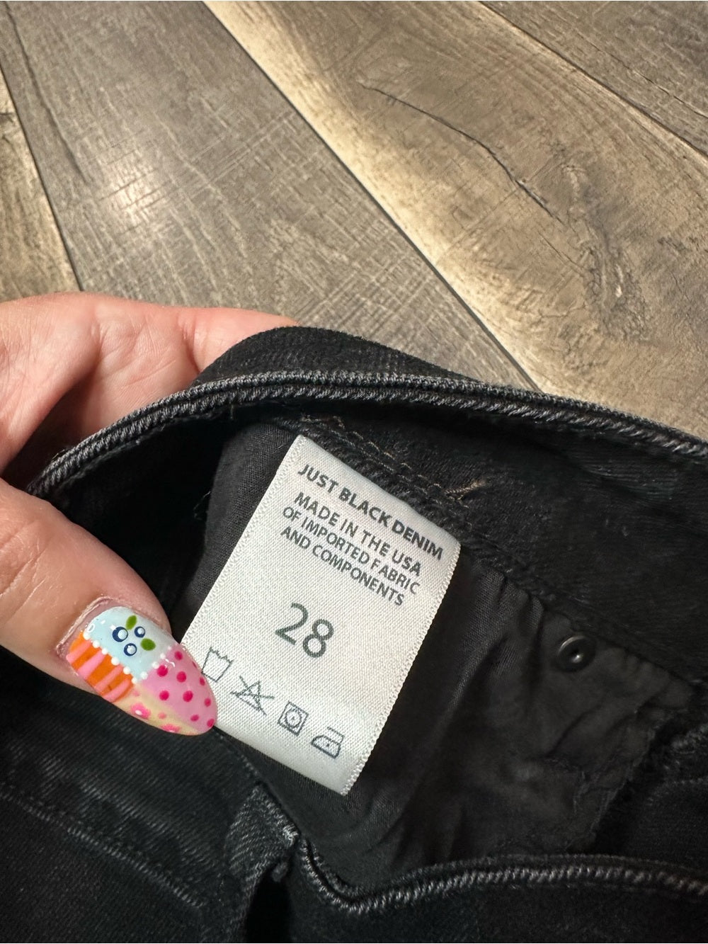Just Black Straight Leg Denim Jeans