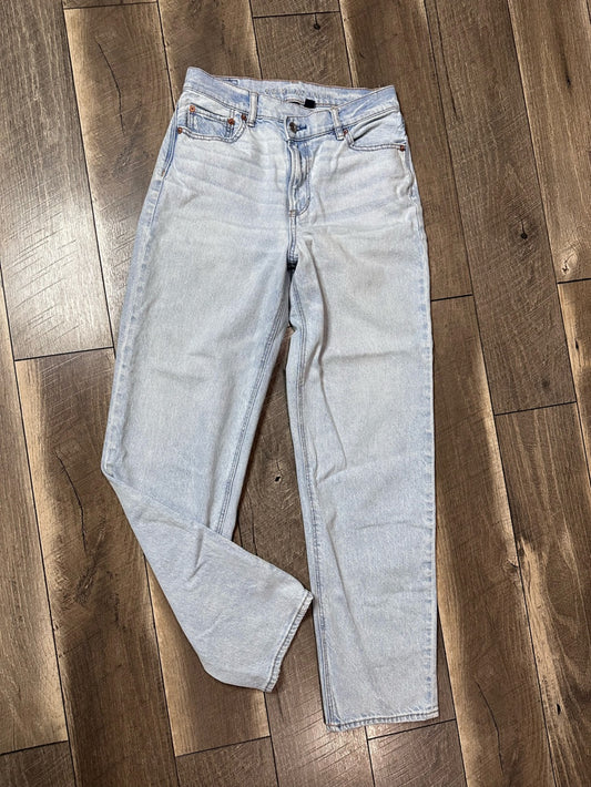 American Eagle Crossover Hi Rise Baggy Straight Jeans