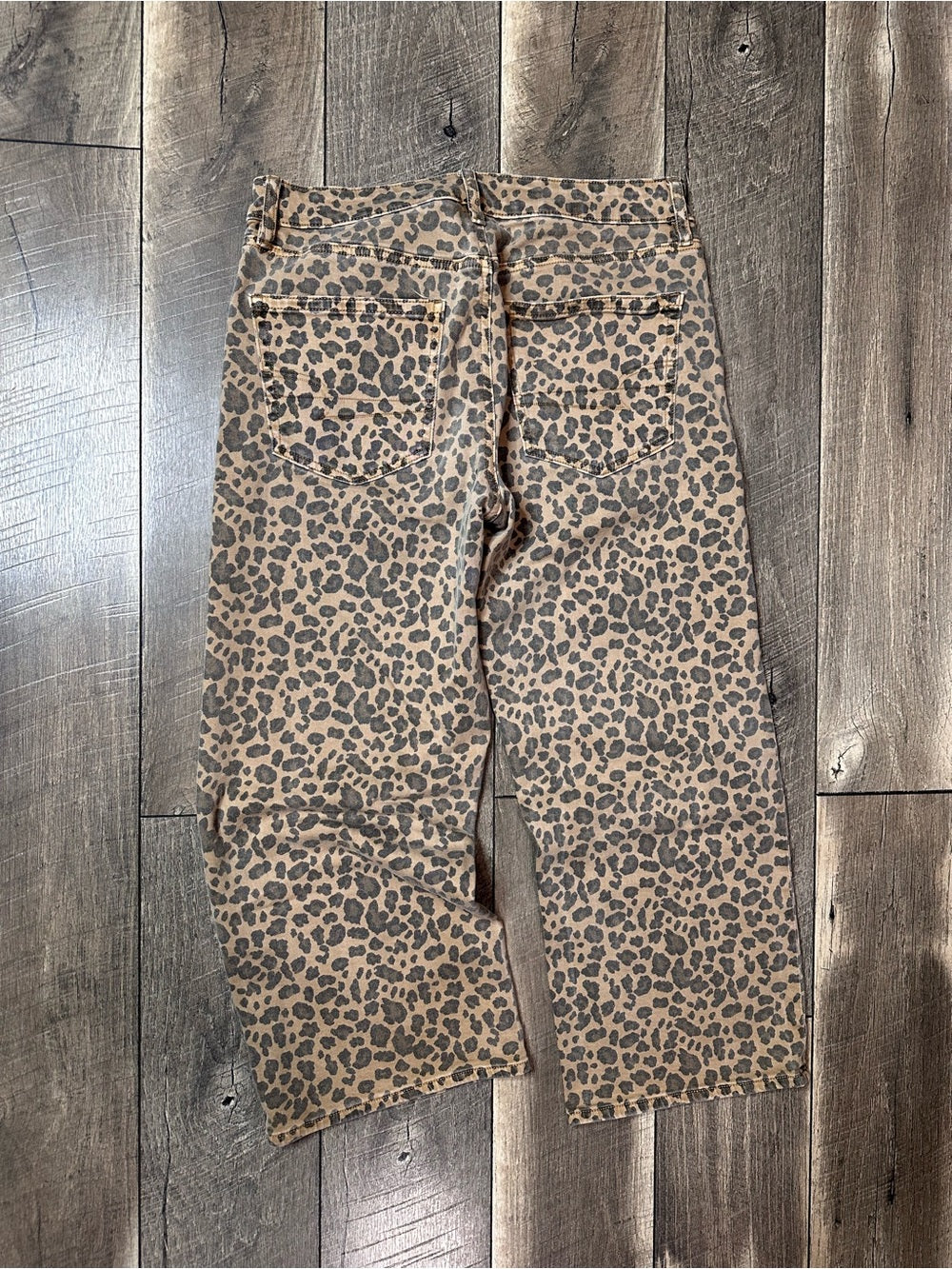 American Eagle Leopard Stovepipe Jeans