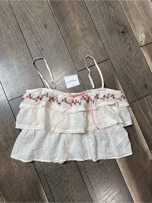 American Eagle Ruffle Tank Top