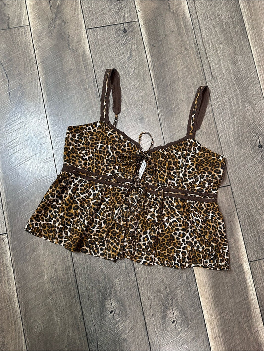 American Eagle Tie Front Open Tank Top
