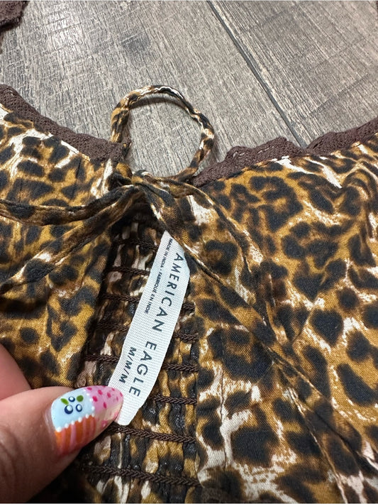 American Eagle Tie Front Open Tank Top