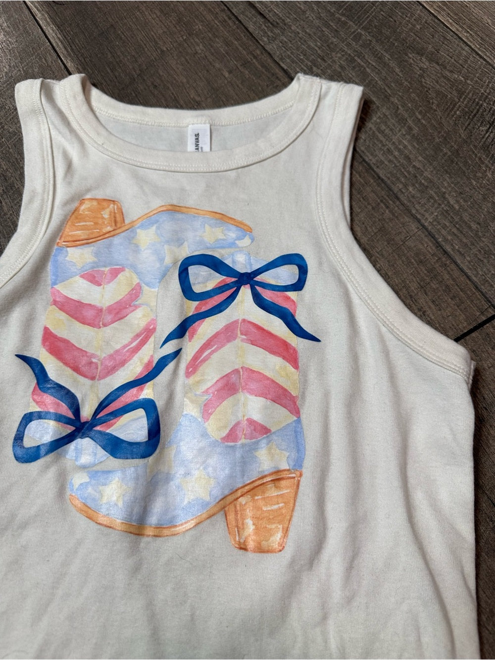 Bella Canvas Cowgirl Boots Crop Tank