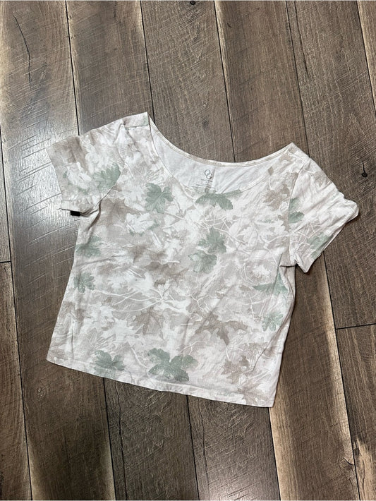 Organic Generation Camo Crop Tee