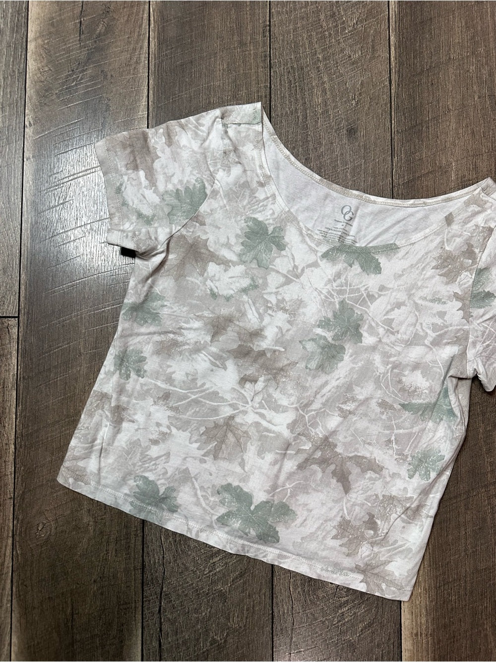 Organic Generation Camo Crop Tee