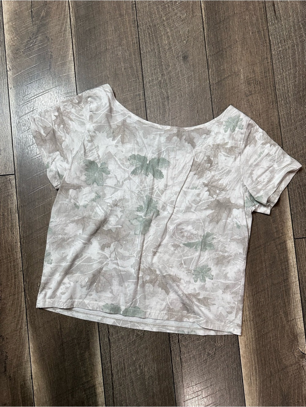 Organic Generation Camo Crop Tee