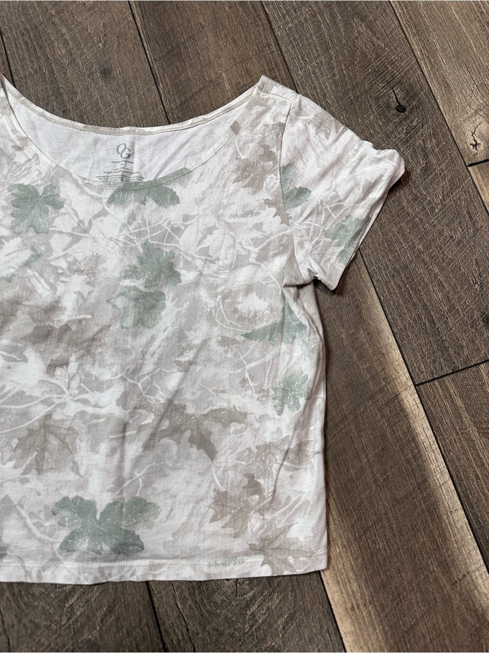 Organic Generation Camo Crop Tee