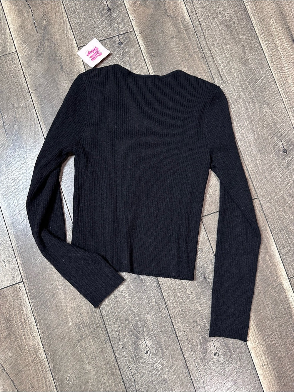 Le Lis Bow Open Front Sweater