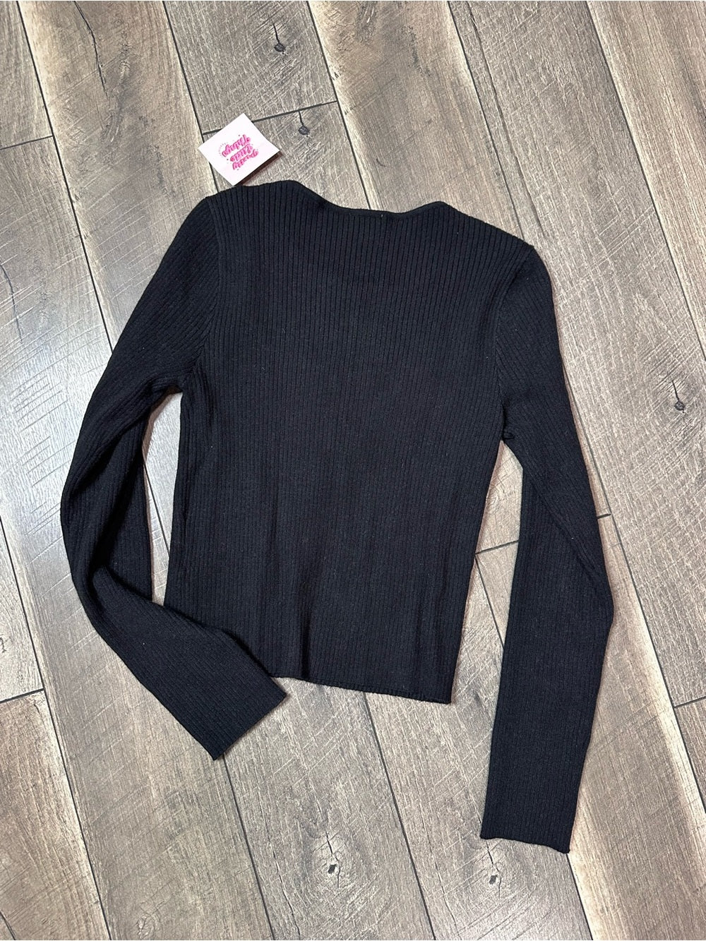 Le Lis Bow Open Front Sweater