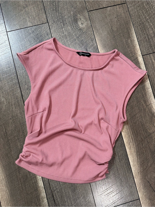 Pretty Garden Ribbed Top