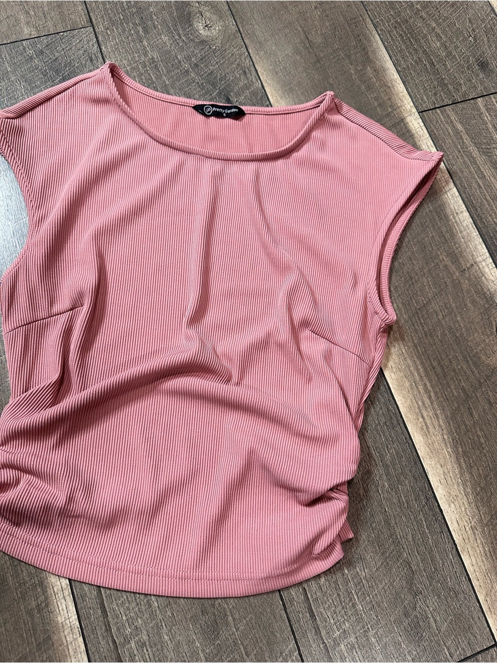 Pretty Garden Ribbed Top