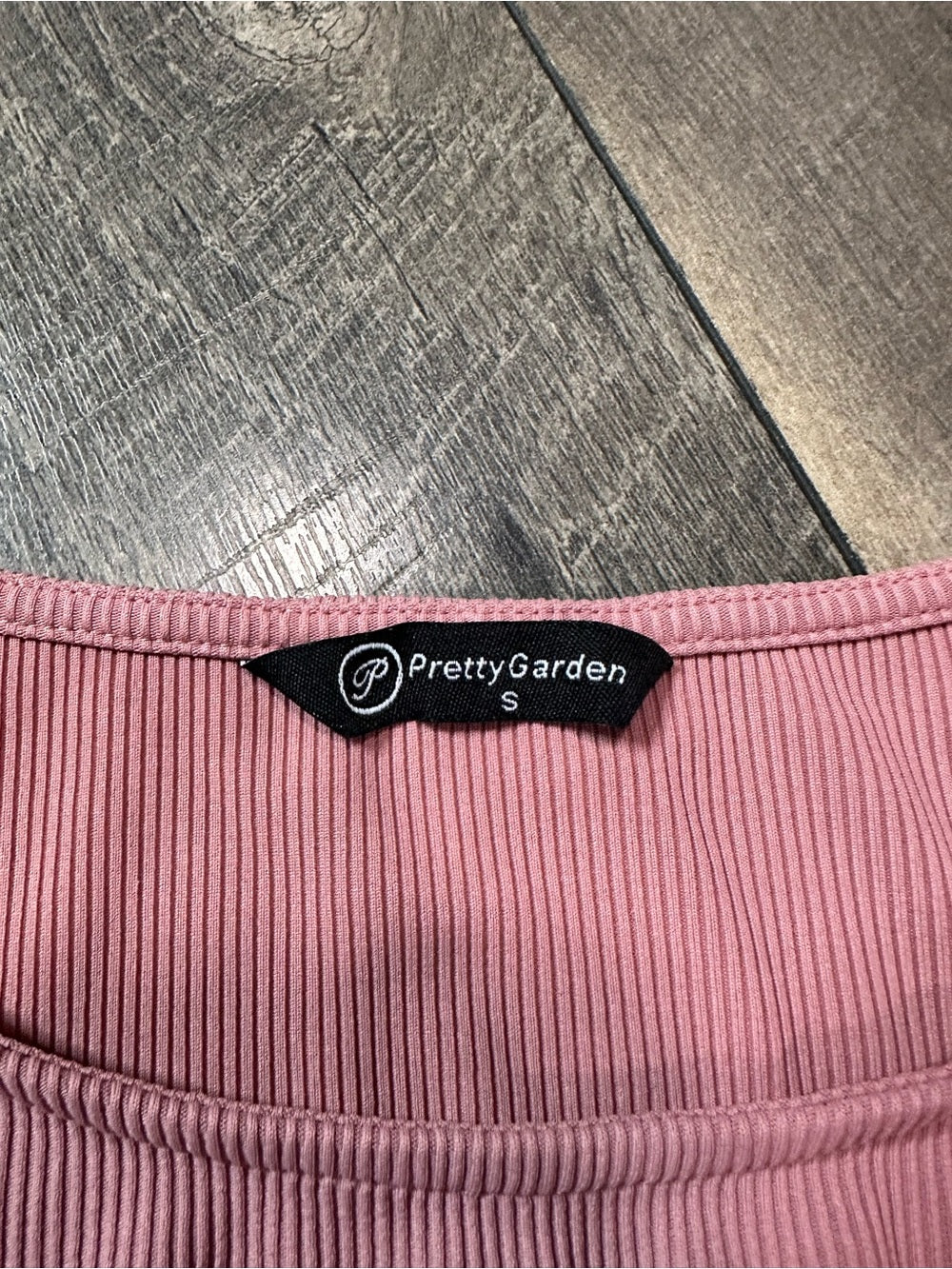 Pretty Garden Ribbed Top