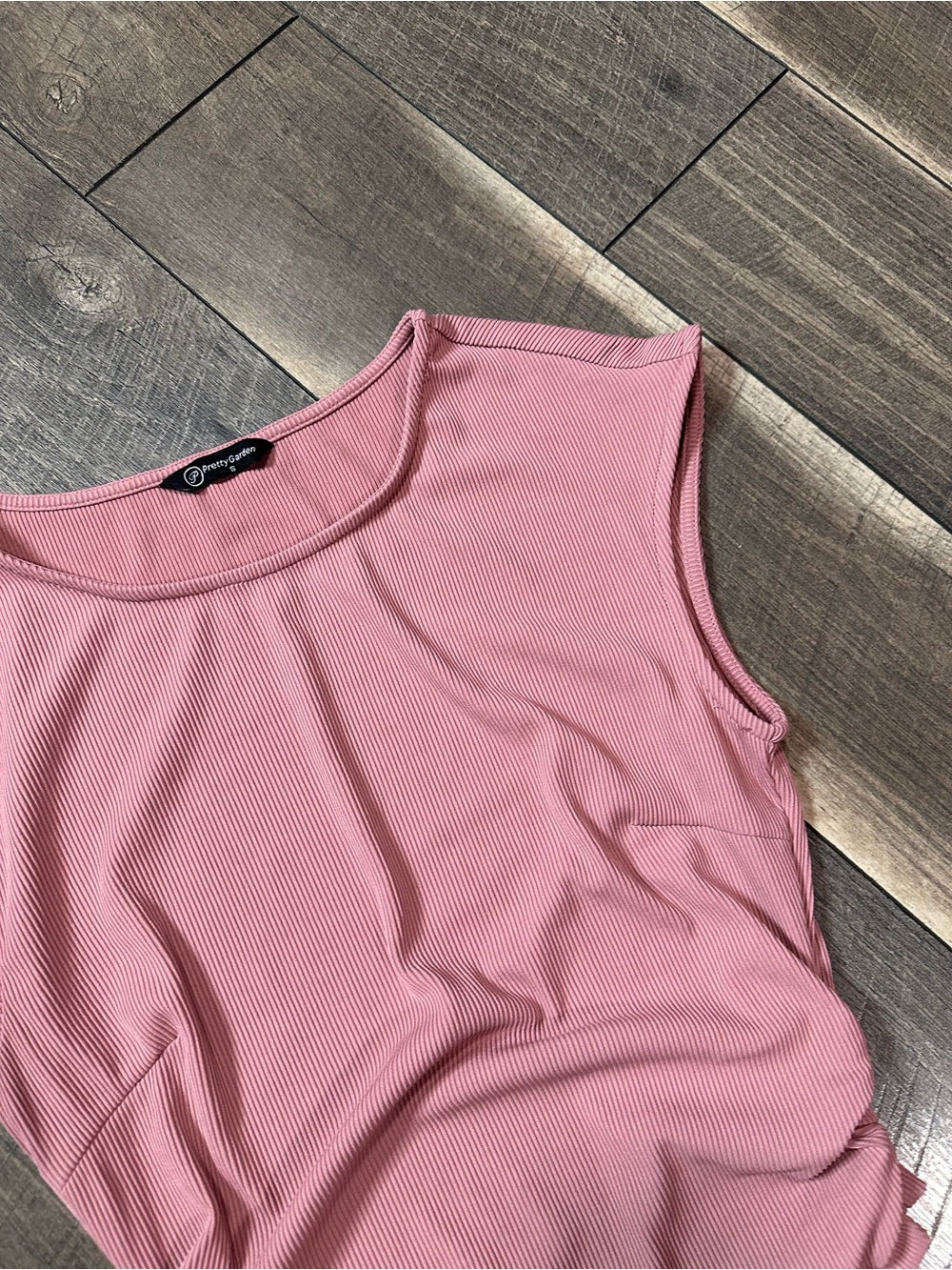 Pretty Garden Ribbed Top