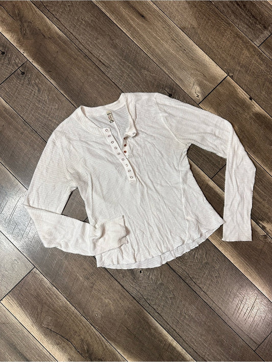 Free People Waffleknit Long Sleeve