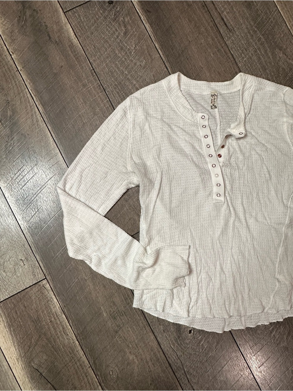 Free People Waffleknit Long Sleeve