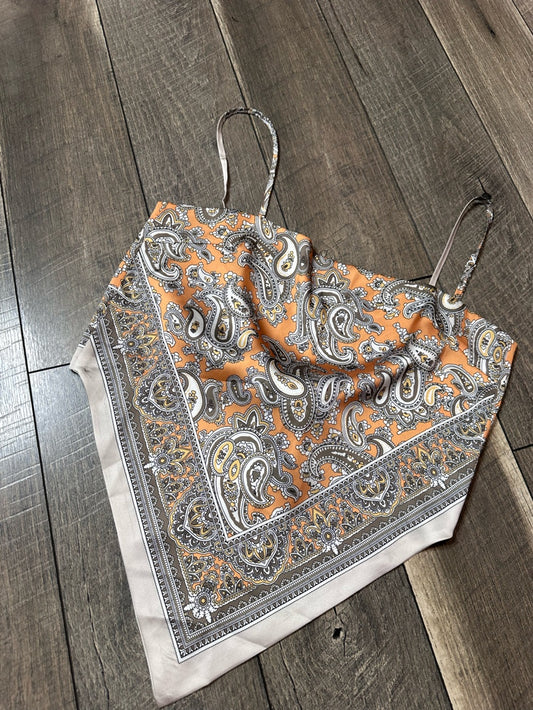 Bandana Tie Back Tank Top