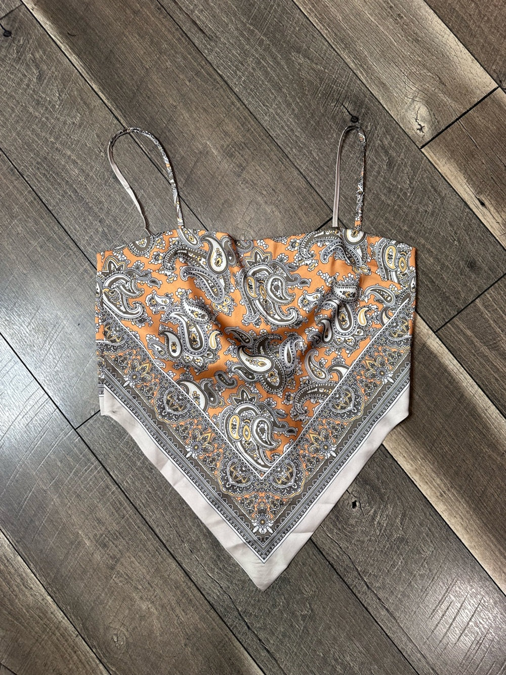 Bandana Tie Back Tank Top