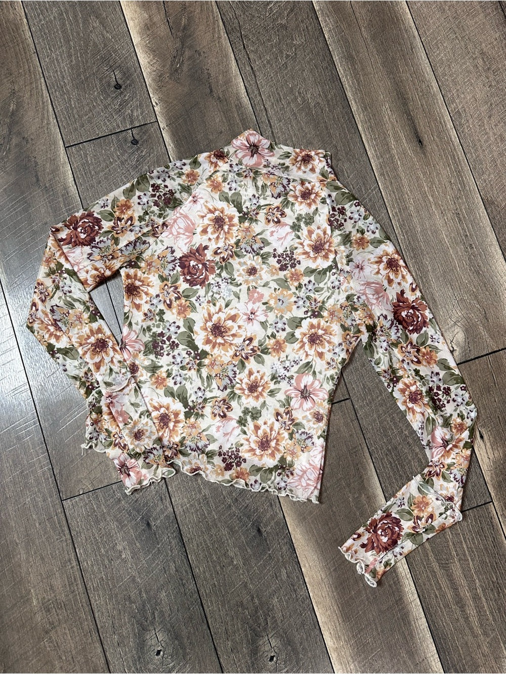 Promesa Mesh Floral Long Sleeve