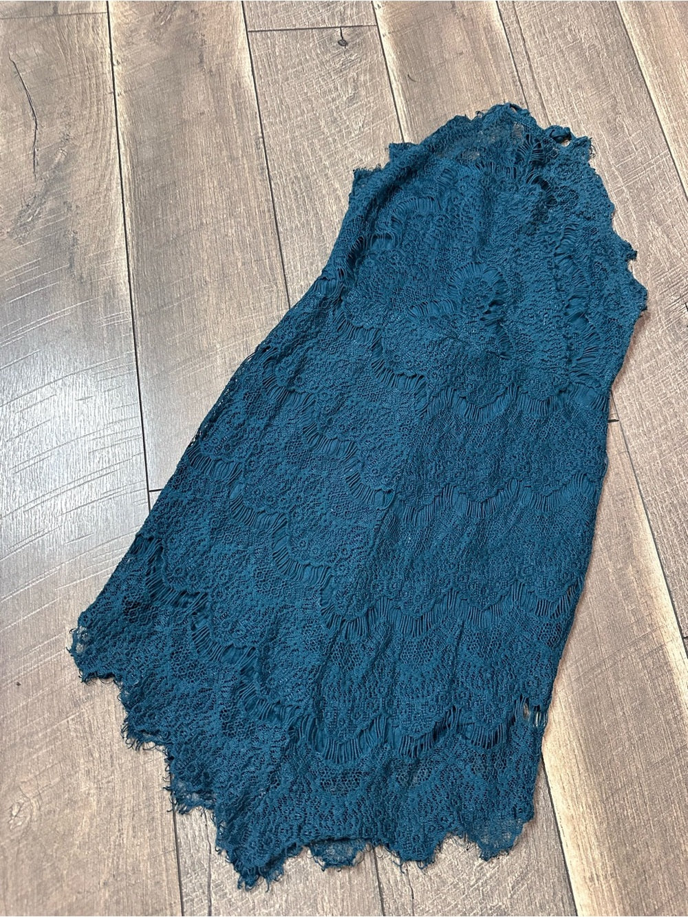Free People Lace Hi Neck Mini Dress