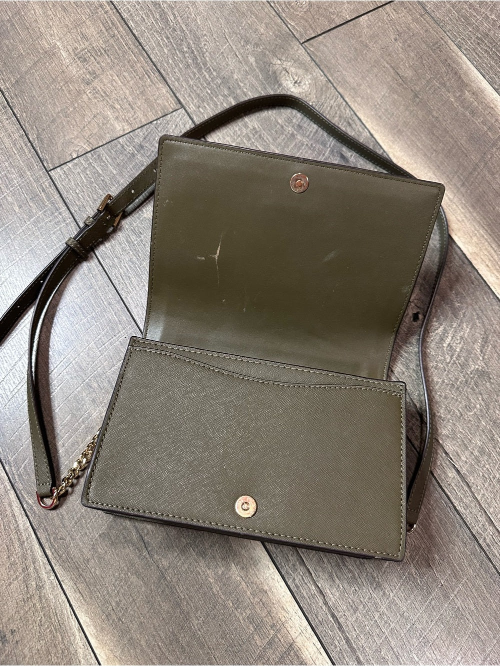 Michael Kors Jet Set Large Saffiano Leather Crossbody Bag