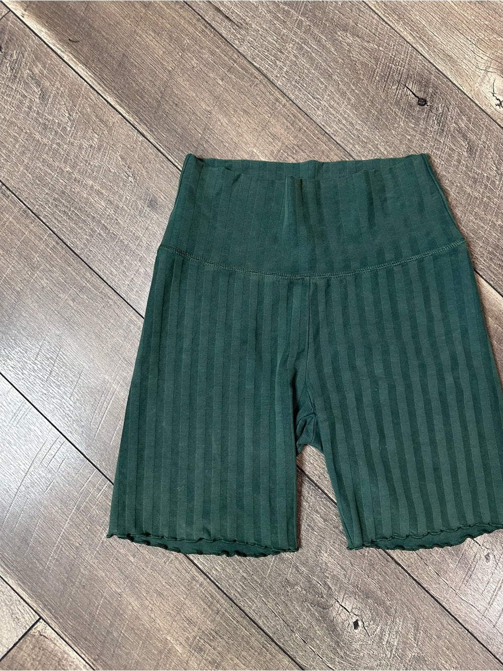 Aerie Green Biker Shorts