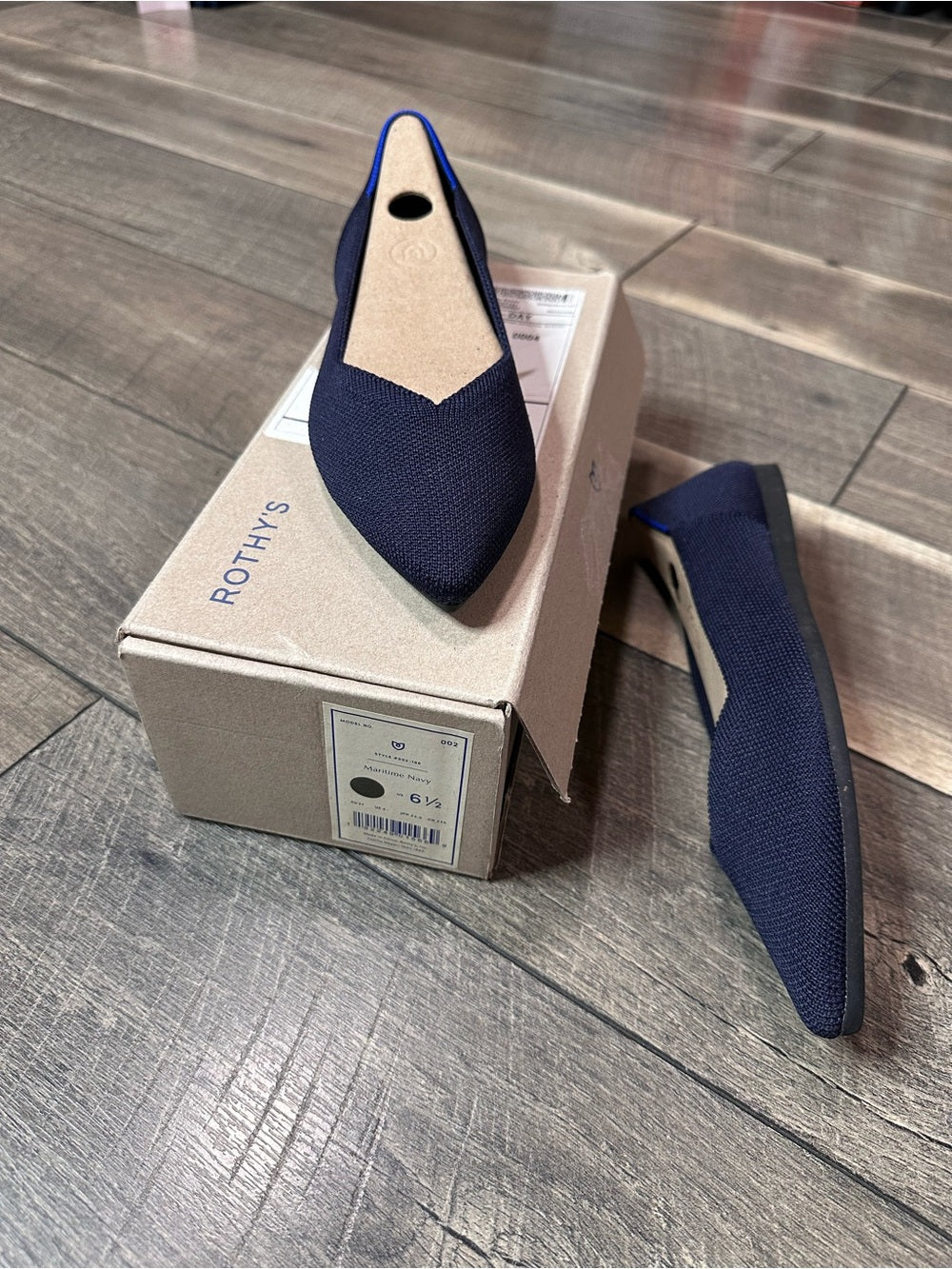 Rothy's The Point Maritime Navy Flats