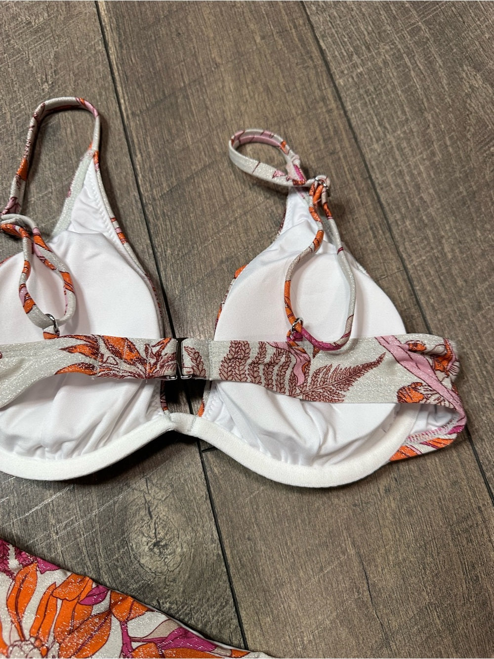 Cupshe Shimmer Floral Bikini