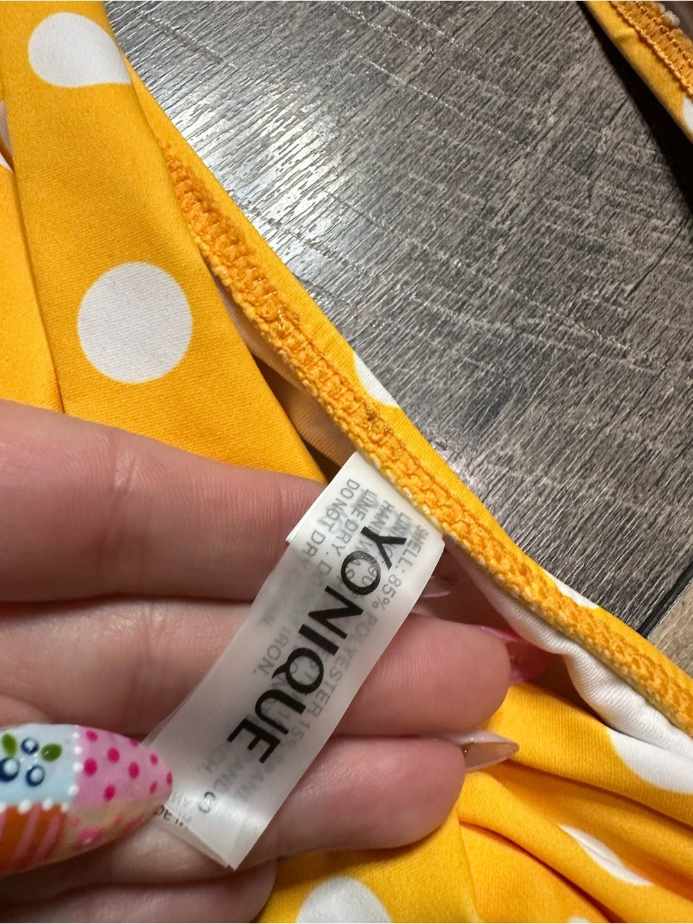 Younique Yellow Polka Dot Bikini