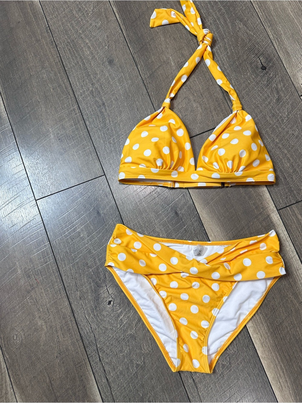 Younique Yellow Polka Dot Bikini