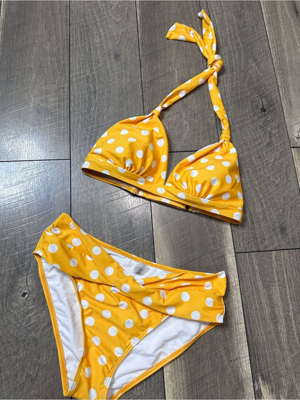 Younique Yellow Polka Dot Bikini