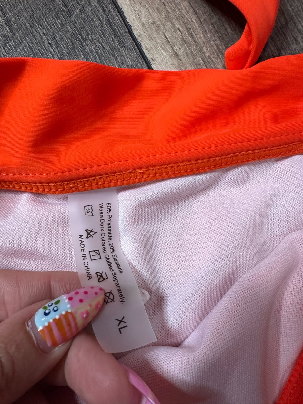 Orange Knot Front Bikini