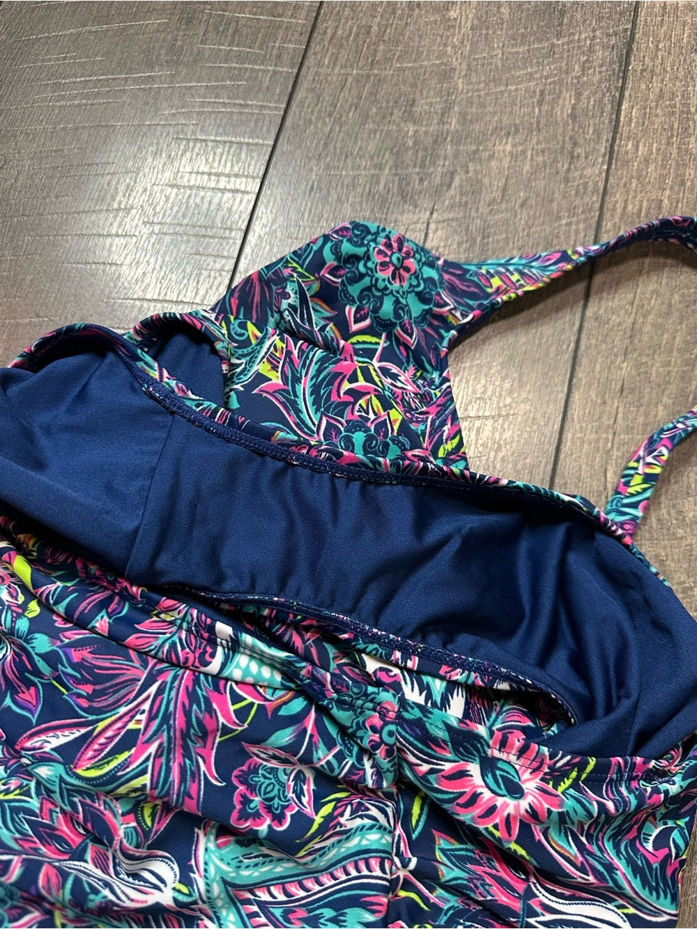 Caribbean Joe Floral One Piece Swimsuit