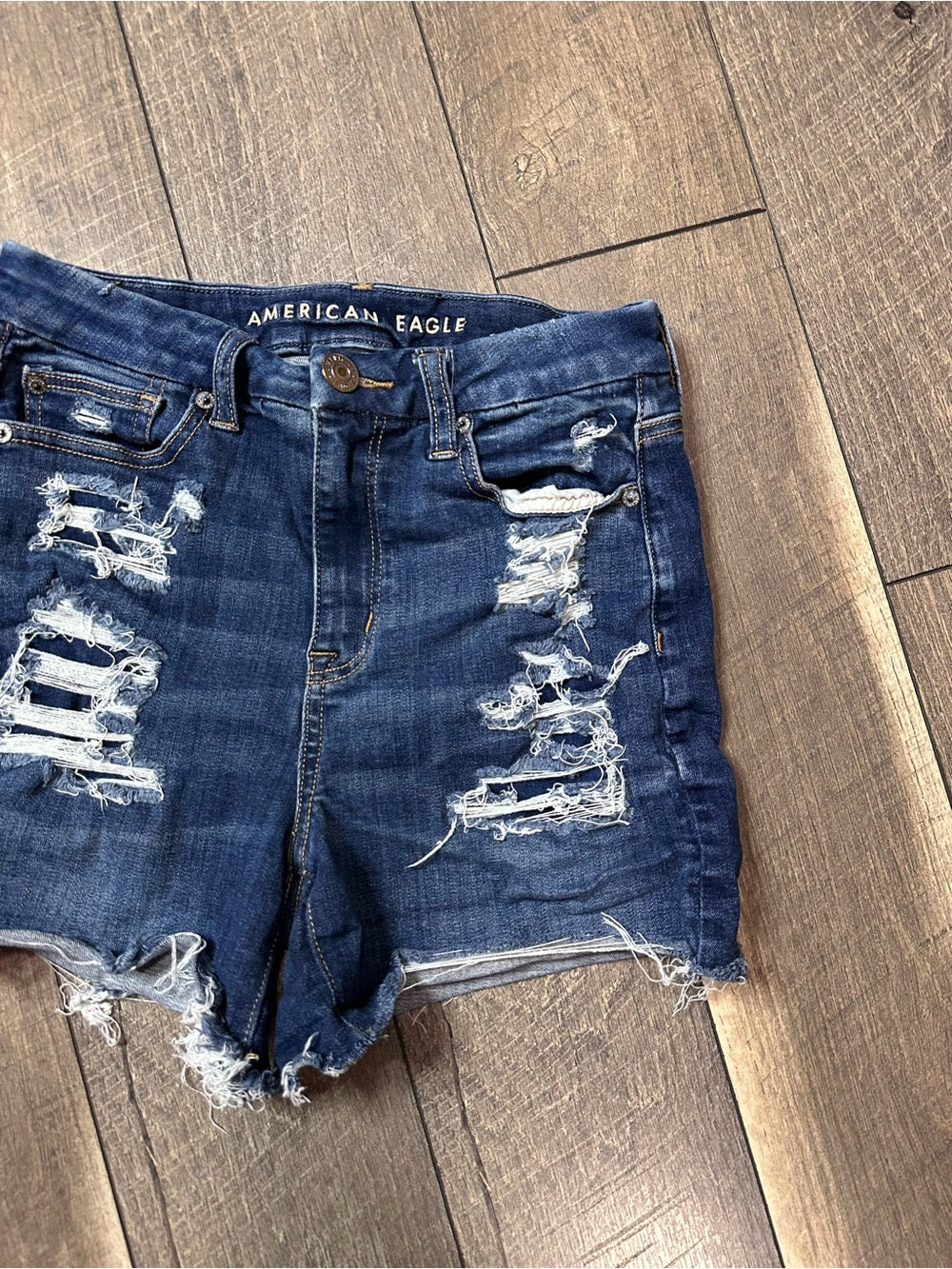 American Eagle Curvy Hi Rise Shorties