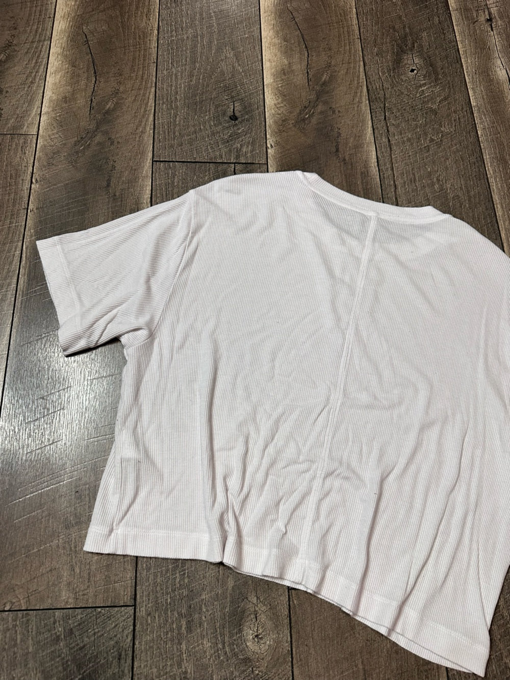 American Eagle Ribbed Loose Crop Tee