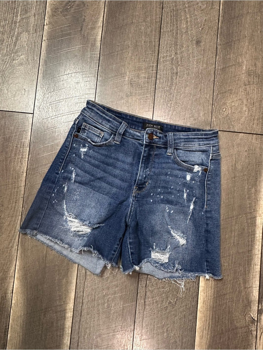 Judy Blue Distressed Denim Shorts