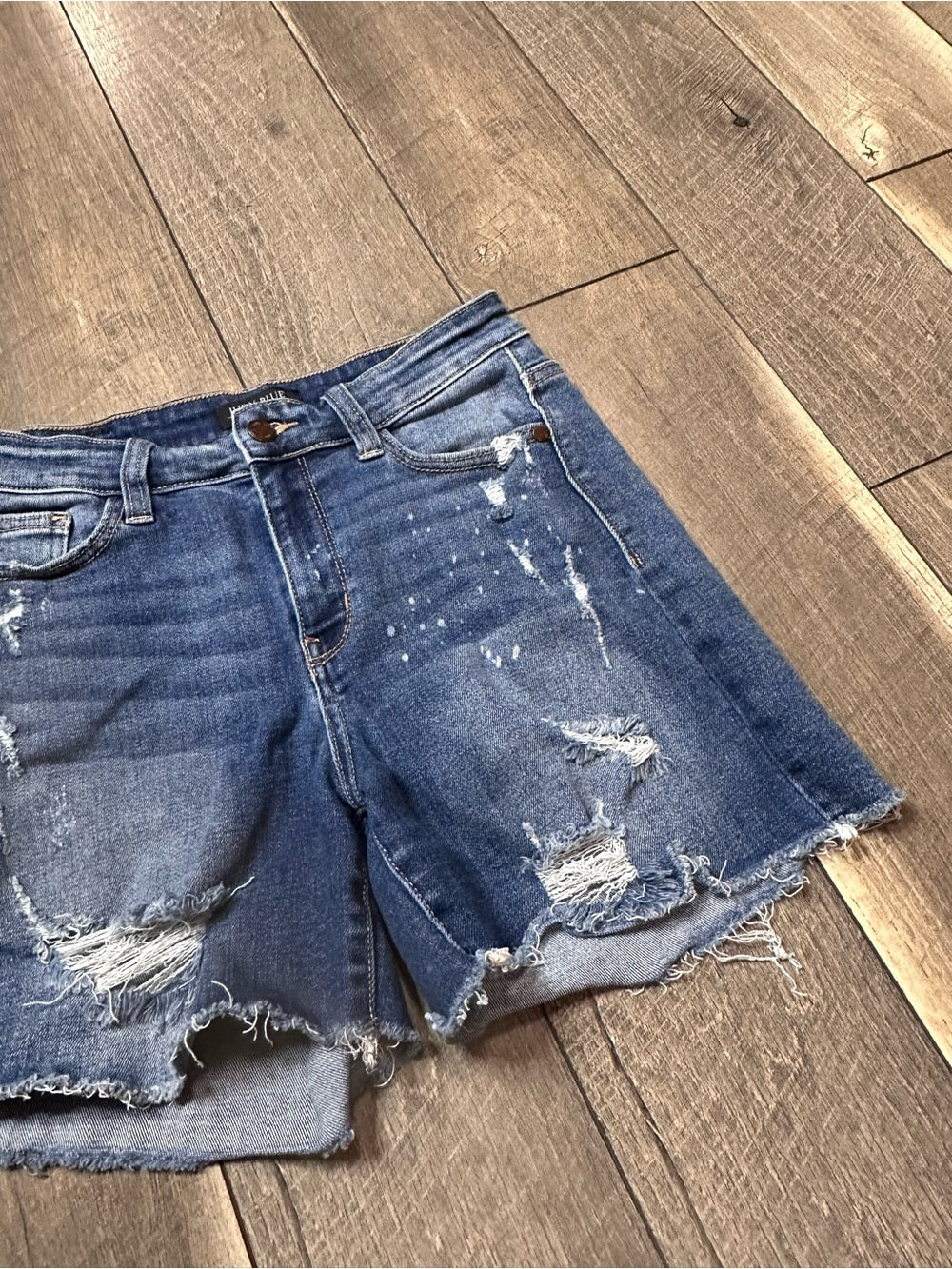 Judy Blue Distressed Denim Shorts