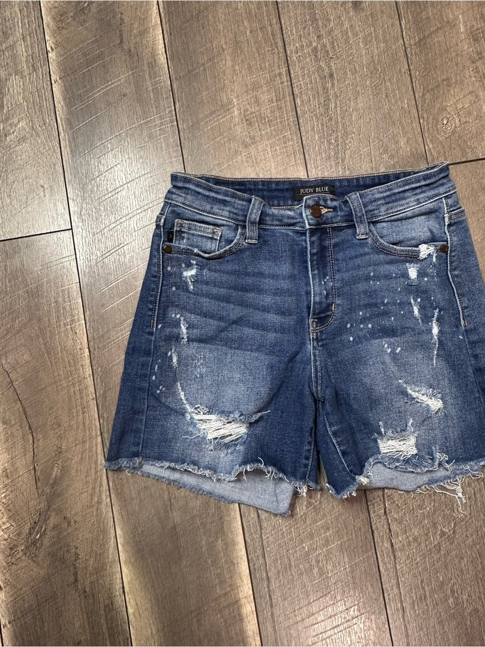 Judy Blue Distressed Denim Shorts